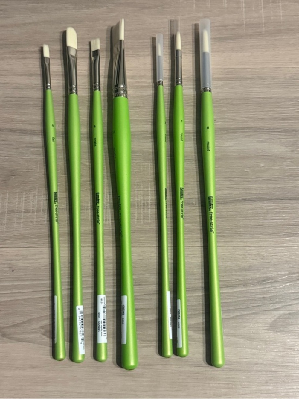 Liquitex Free Style Professional Artist Paint Brushes Lot of 7 Acrylic Brushes